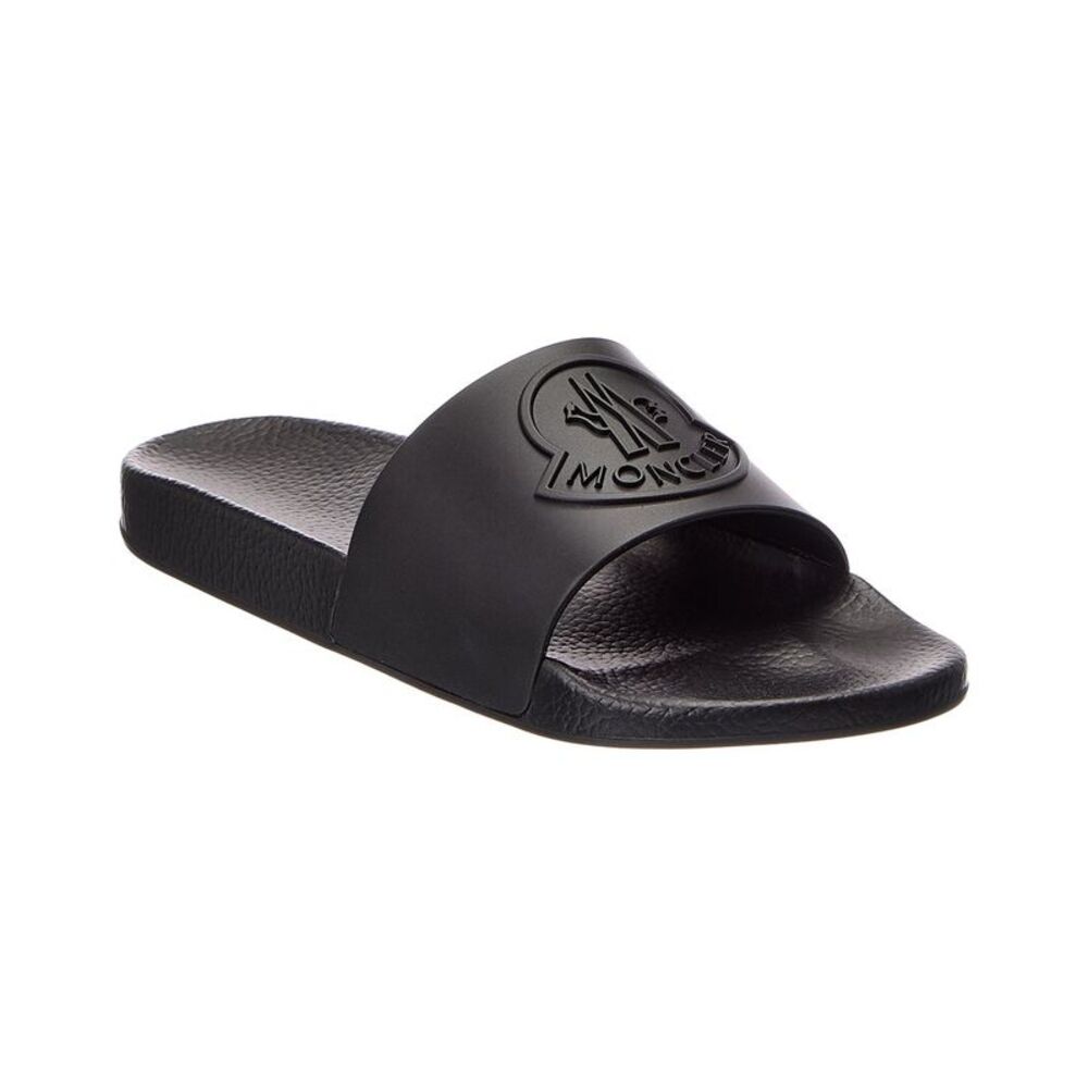 Moncler Basile Rubber Slide, Black